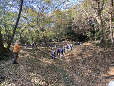 西方城跡現説本丸へ続く通路