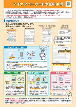 マイナンバーカードの更新手続きオモテ