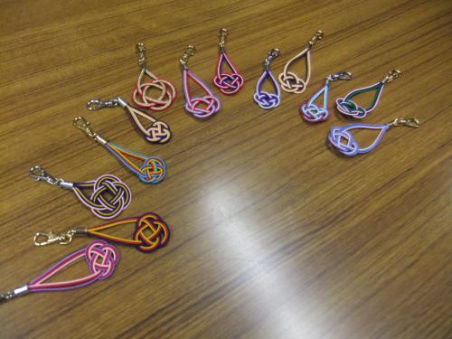 水引で作ったキーホルダーです
