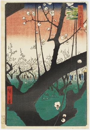 歌川広重《名所江戸百景　亀戸梅屋舗》 