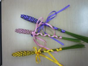作成したラベンダースティック