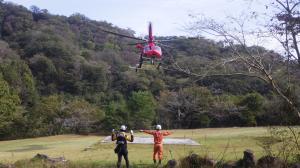 栃木県防災航空隊との連携訓練の写真