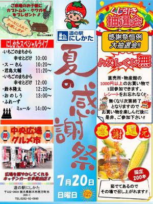 夏の感謝祭チラシ