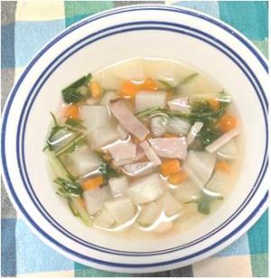 とうがんとベーコンのスープ