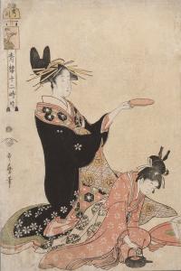喜多川歌麿《青楼十二時　亥ノ刻》