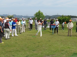 第5回栃木市長杯ターゲット・バードゴルフ大会開会式の画像