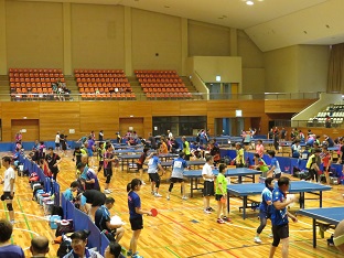ラージボール卓球大会の画像