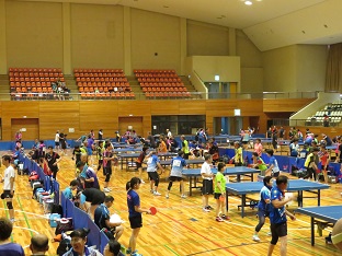 ラージボール卓球大会の画像