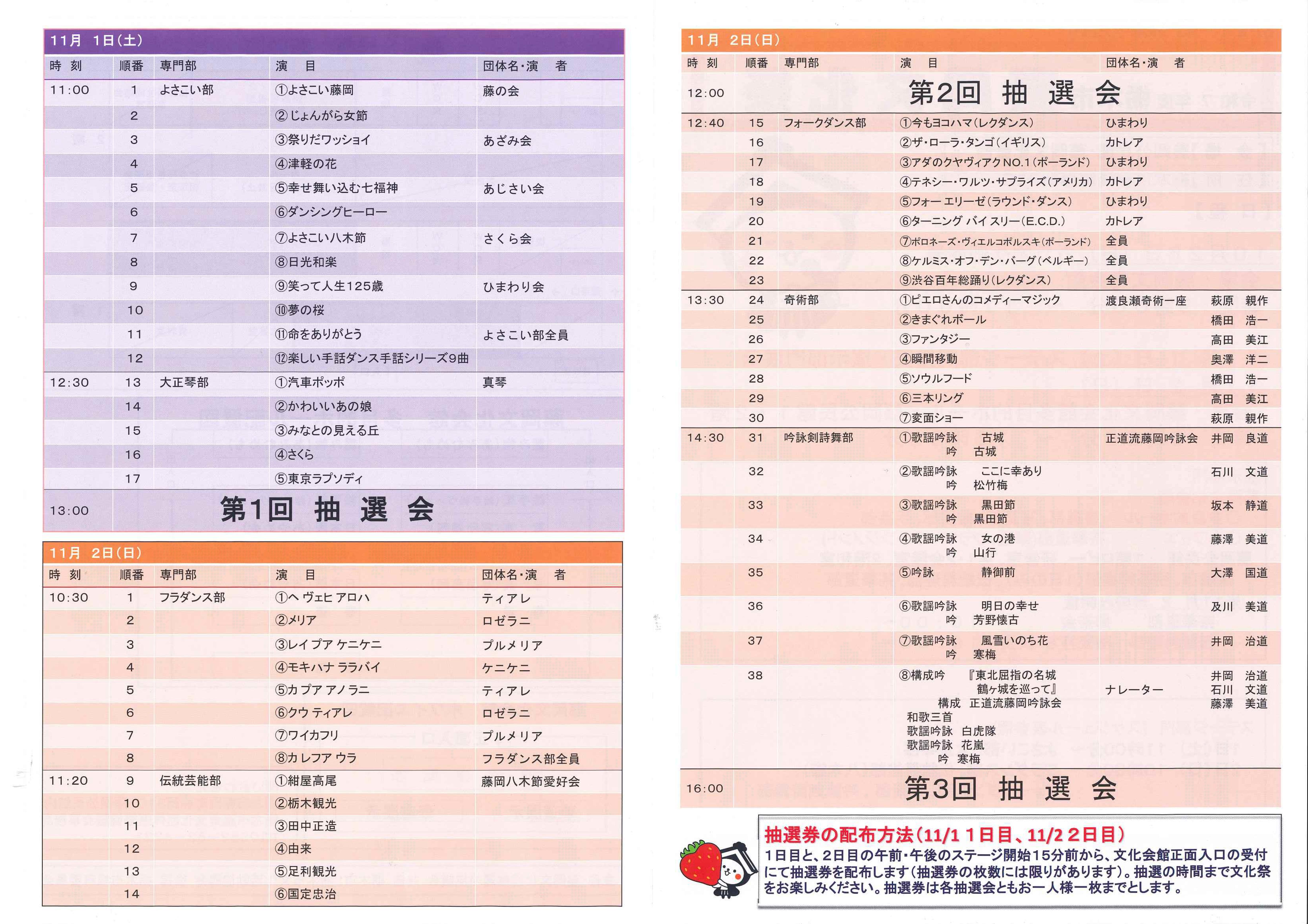 藤岡文化祭チラシ(裏)