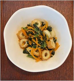 ごま香る彩野菜とちくわの和え物