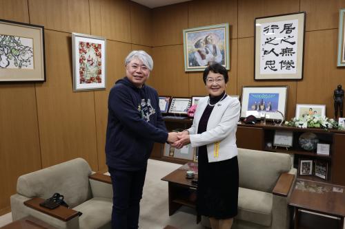 八津弘幸氏表敬訪問