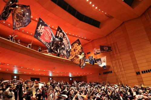 決起集会の様子