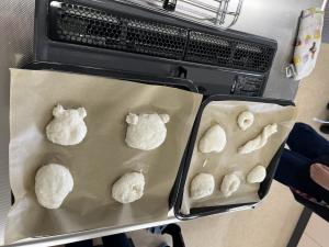 なんとか形になりました　あとは焼くだけです。