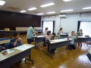 オカリナ演奏の様子