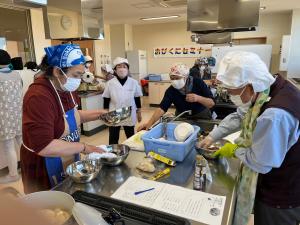 先生に見守られながら