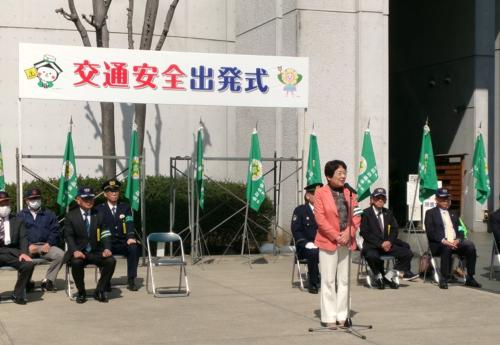 交通安全広報活動出発式1
