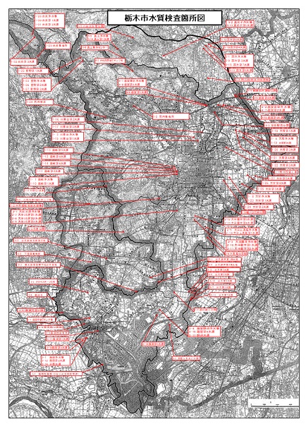 水質検査箇所図