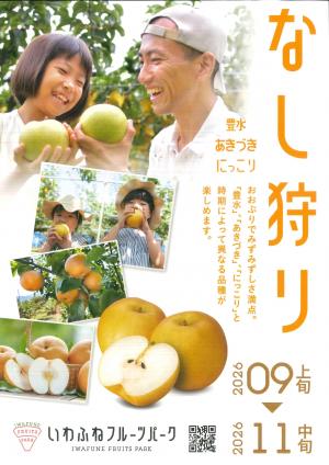 なし狩りチラシ表紙