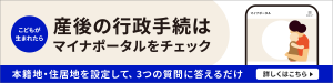 デジタル庁産後の行政手続バナー