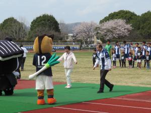 栃木シティフットボールの始球式