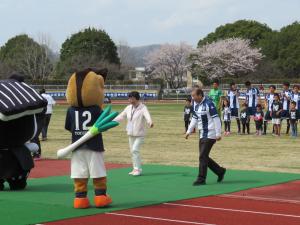 栃木シティフットボールの始球式