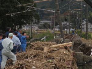 茂木大臣と被災地へ