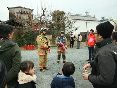 嘉右衛門町伝建地区総合防災訓練