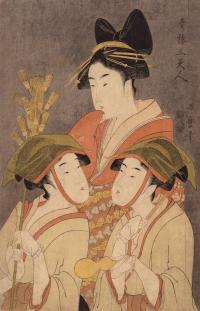 喜多川歌麿《青楼三美人》